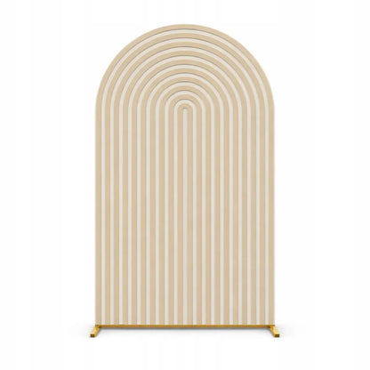 Užvalkalas dekoratyviniam arkui, smėlio ir kreminės spalvos linijos, 2,2x1,2 m