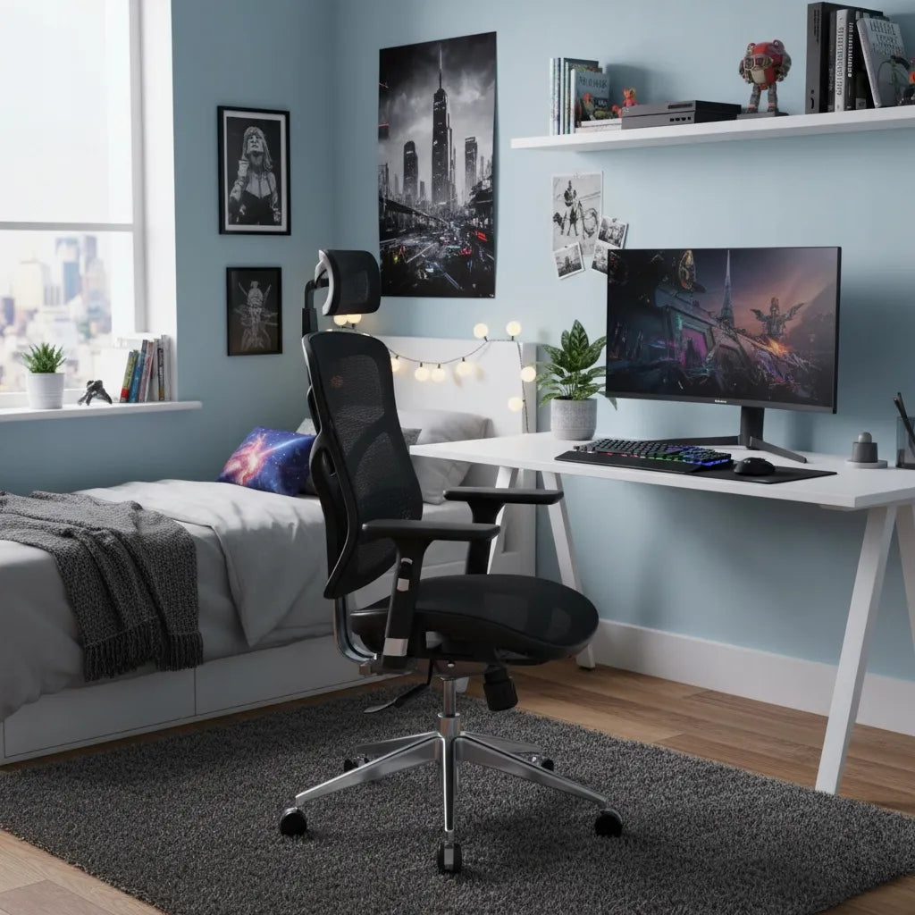 V-Basic ergonominė biuro kėdė su sukamuoju mechanizmu, Premium serija, DIABLO, juoda