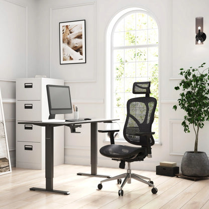V-Basic ergonominė biuro kėdė su sukamuoju mechanizmu, Premium serija, DIABLO, juoda