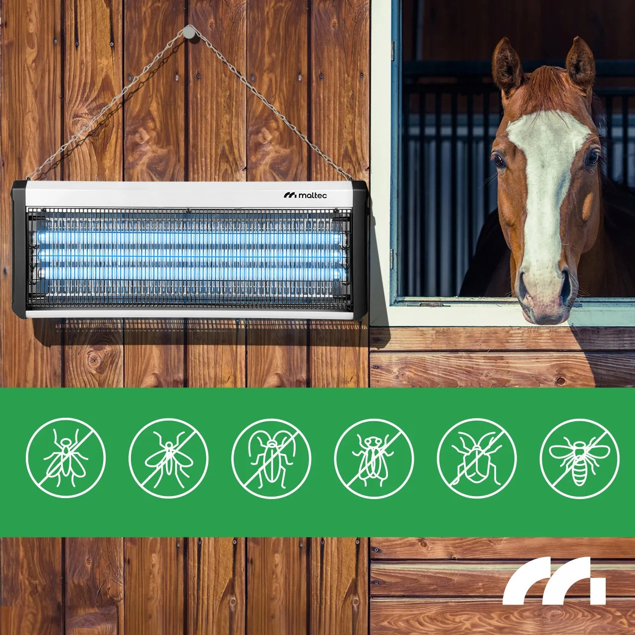 Vabzdžių naikintuvas nuo uodų, musių ir vabzdžių UV galingas spąstas 60W 3800V