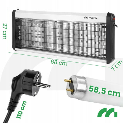Vabzdžių naikintuvas nuo uodų, musių ir vabzdžių UV galingas spąstas 60W 3800V
