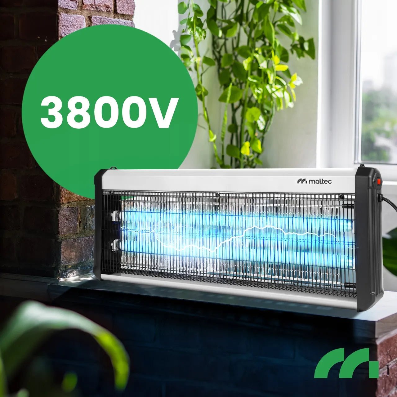 Vabzdžių naikintuvas nuo uodų, musių ir vabzdžių UV galingi 40W 3800V spąstai