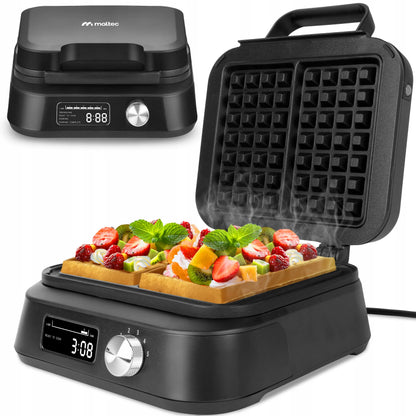 Vaflinė MalTec WM2200W, 2200W, su LCD ekranu ir temperatūros reguliavimu