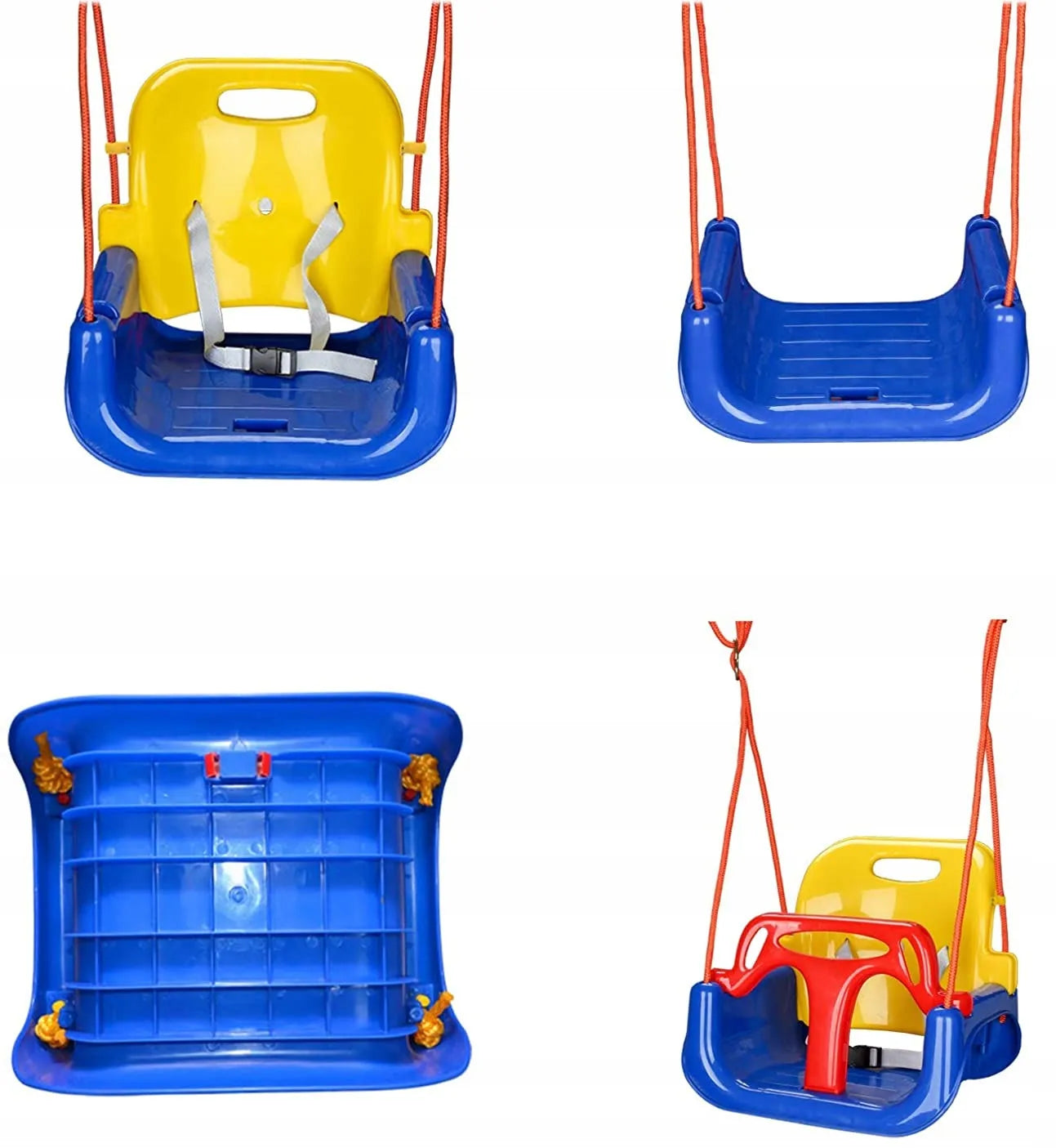Vaikiškos sodo sūpynės COIL 3-in-1, kibirėlio formos, mėlynos