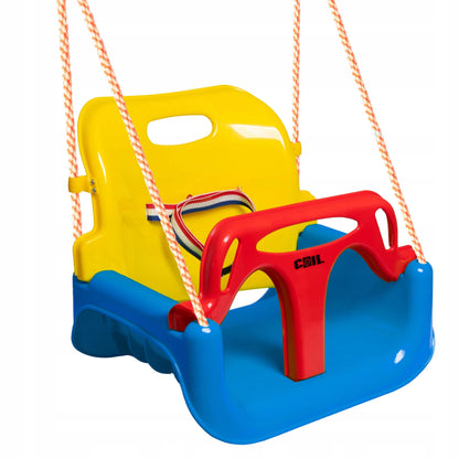 Vaikiškos sodo sūpynės COIL 3-in-1, kibirėlio formos, mėlynos