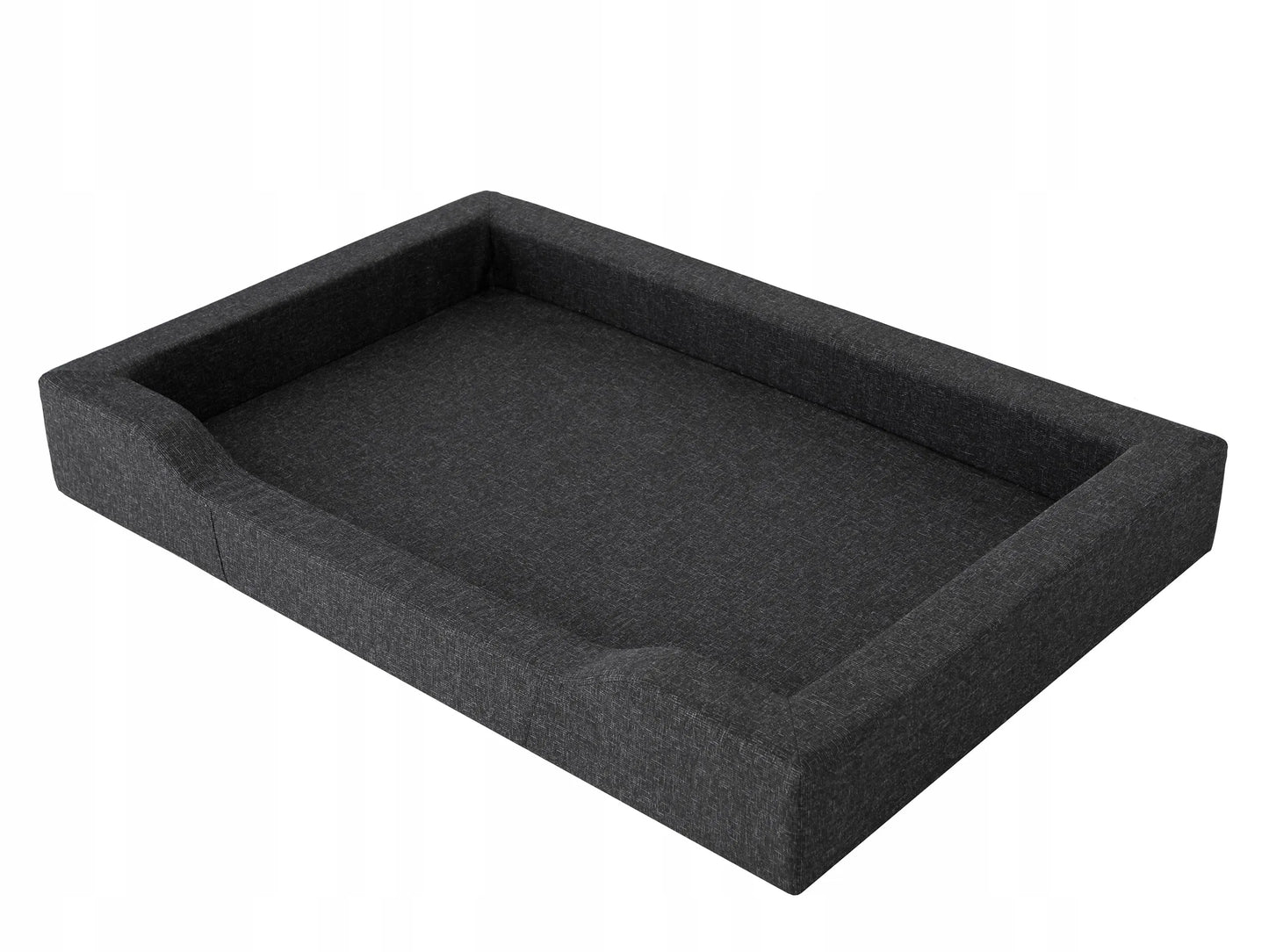 Vandeniui atspari šunų lova sofa XXL 120x80 cm, juoda