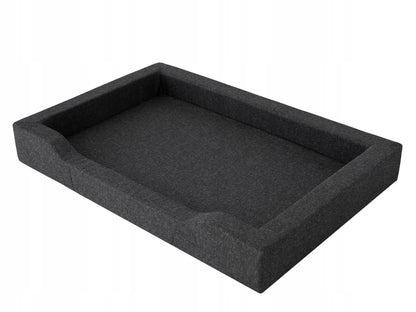 Vandeniui atspari šunų lova sofa XXL 120x80 cm, juoda