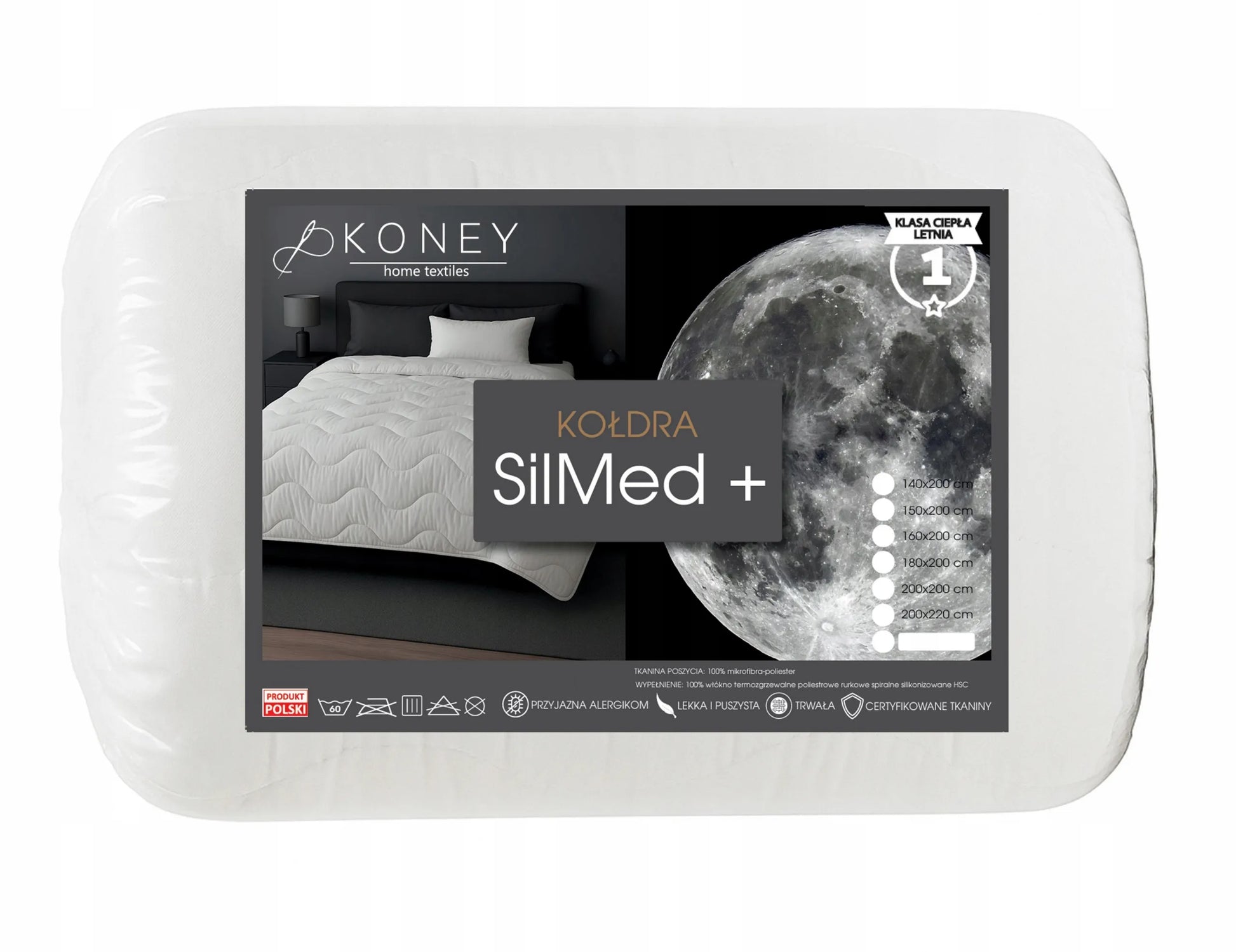 Vasarine antialergine antklode Koney 150x200 lengva ir tampri, lenkiskas gaminys
