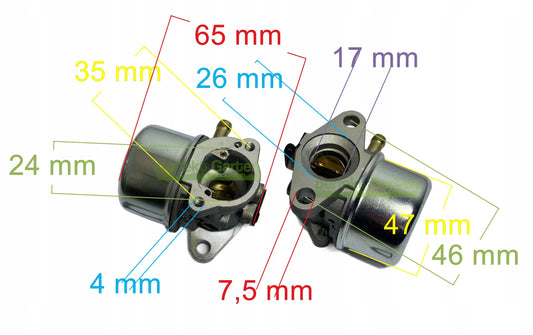 Vejapjovės karbiuratorius Briggs & Stratton 497314 497347 497586 498170 498254 799868