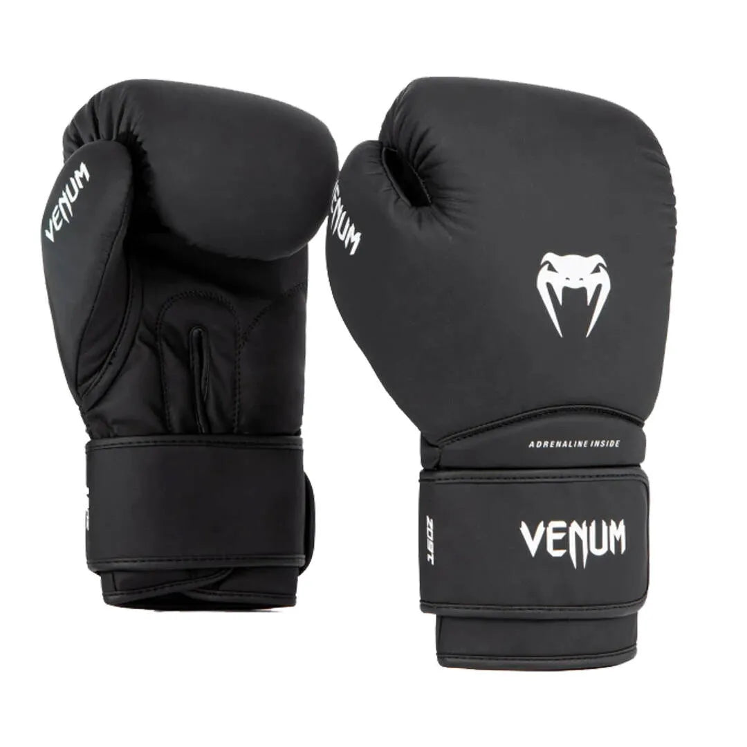 Venum Contender 1.5 juodos bokso pirštinės, 12 oz