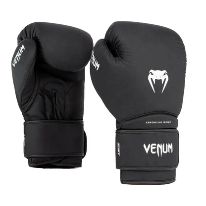 Venum Contender 1.5 juodos bokso pirštinės, 12 oz