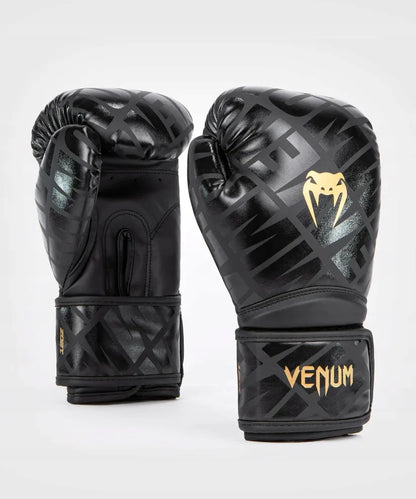 „Venum Contender 1.5 XT“ bokso pirštinės, juodos ir auksinės, 10 oz