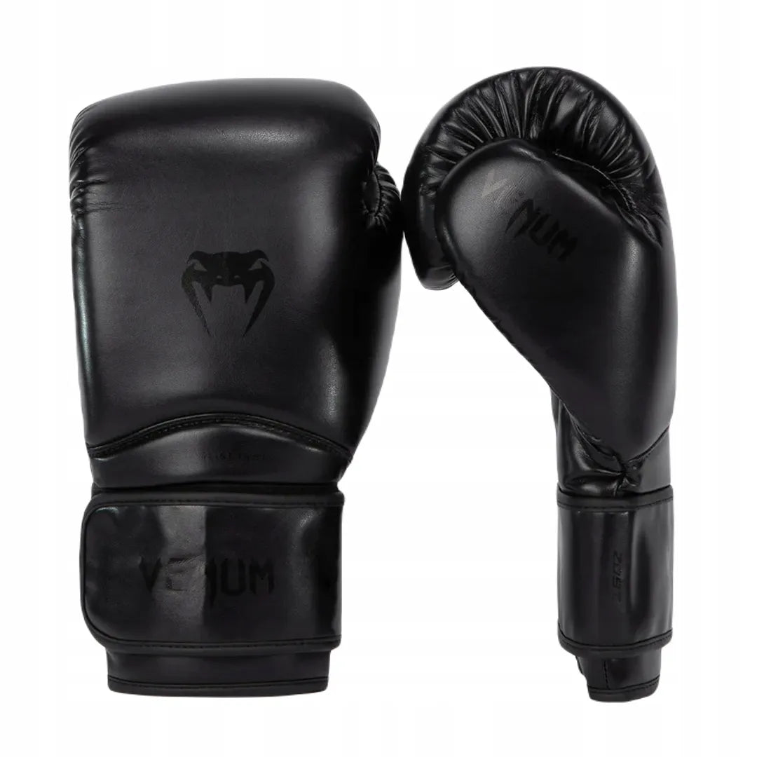 Venum Contender 2.0 juodos bokso pirštinės, 12 oz
