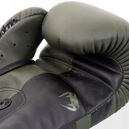 Venum Elite Boxing treniruočių boksinės pirštinės, chaki, 16 oz