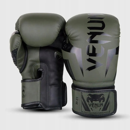 Venum Elite Boxing treniruočių boksinės pirštinės, chaki, 16 oz