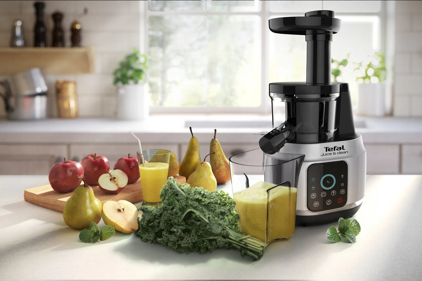 Vertikali lėtaeigė sulčiaspaudė Tefal ZC420E38 150 W Juice and Clean