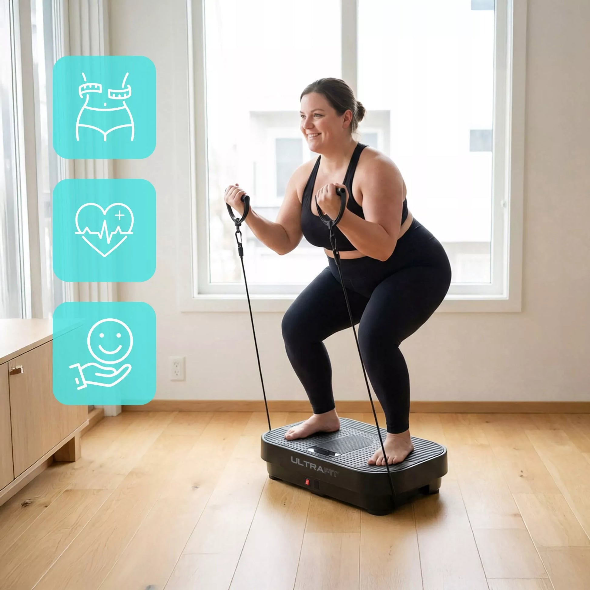 Vibracinė platforma Meteor iki 160 kg su nuotolinio valdymo pulteliu