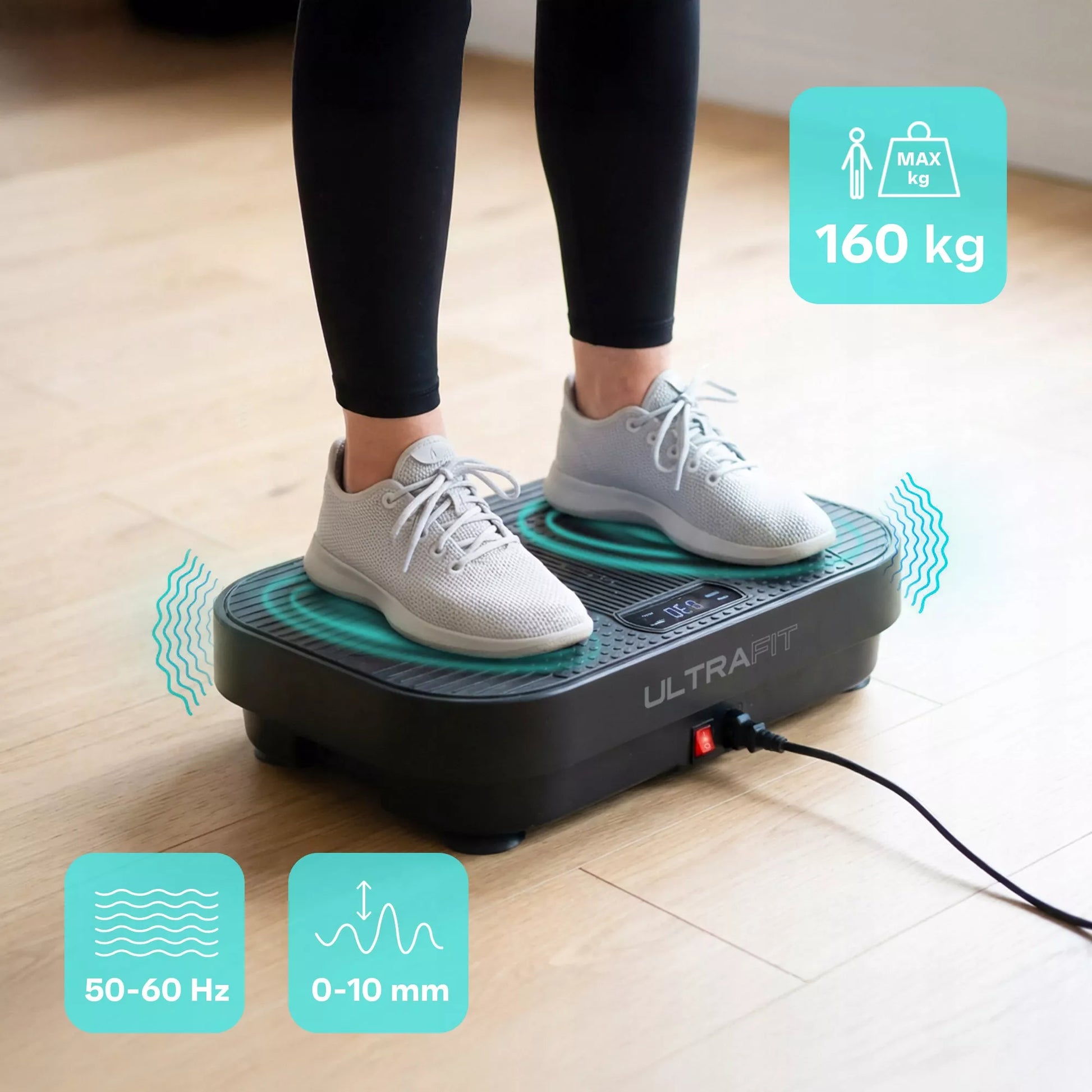 Vibracinė platforma Meteor iki 160 kg su nuotolinio valdymo pulteliu
