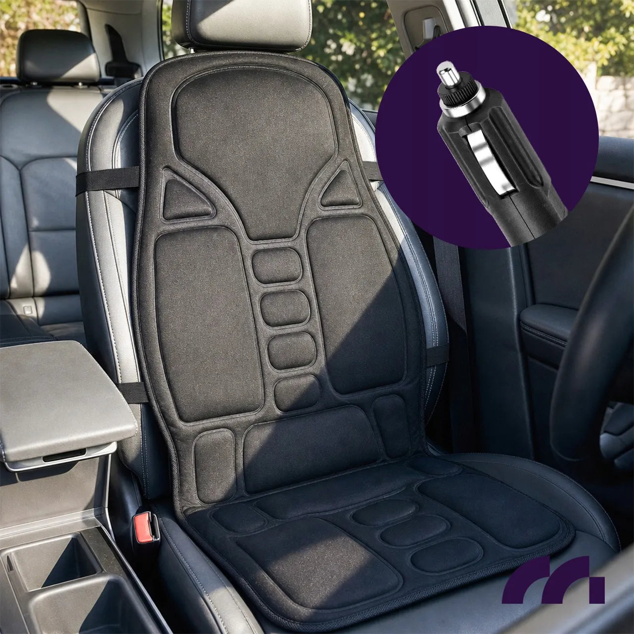 Vibracinis šildomas masažinis kilimėlis kėdei ir automobiliui MalTec SeatVibe
