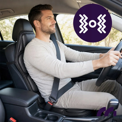 Vibruojantis masažinis kilimėlis kėdei su šildymo funkcija Maltec SeatVibe Lux