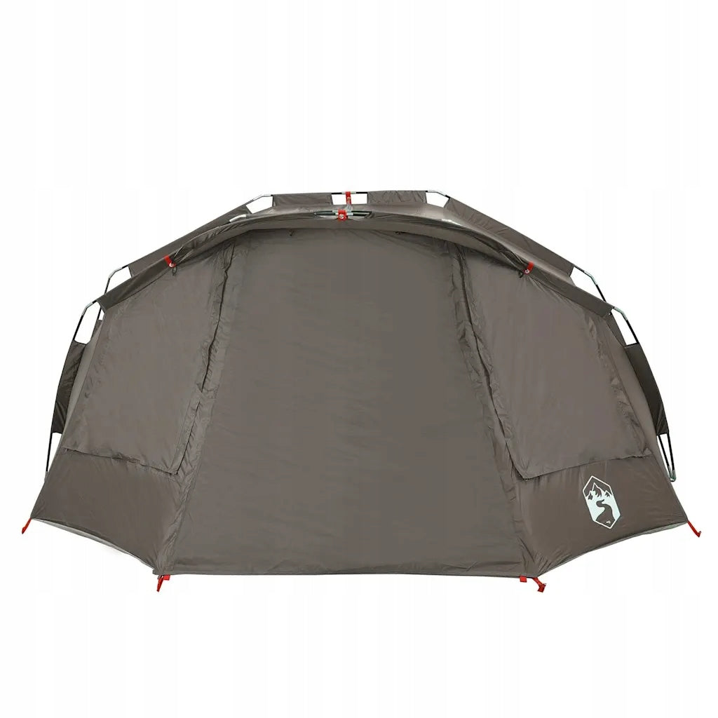 vidaXL Žvejybos palapinė, 5 vietų, pilka, atspari vandeniui vidaXL