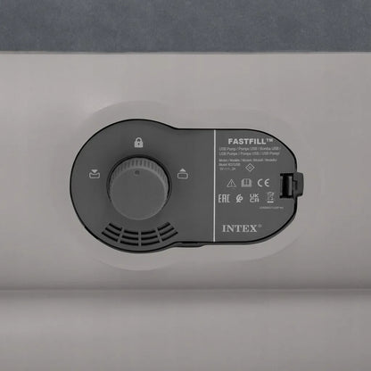 Vienvietis pripučiamas čiužinys INTEX 191 × 99 × 30 cm su integruotu elektriniu siurbliu