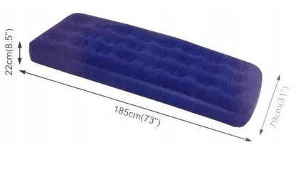 Vienvietis veliūrinis pripučiamas čiužinys 185 × 79 × 22 cm