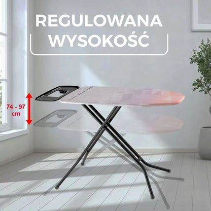 Vileda Diamond Plus stabili ir patvari lyginimo lenta su laikikliu, 120 cm