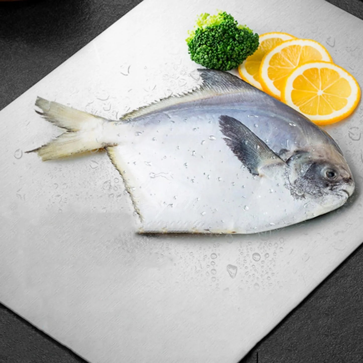 Virtuvinė pjaustymo lenta 36x25 cm nerūdijantis plienas 304 patvari dvipusė
