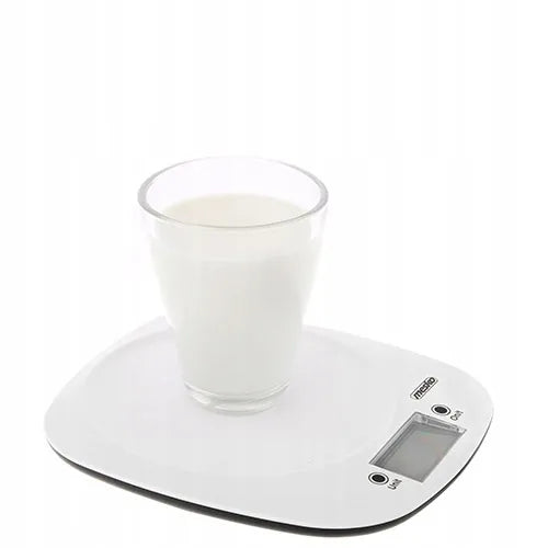 Virtuvinės svarstyklės su 1,4 l dubeniu, iki 5 kg, Mesko MS 3179, baltos