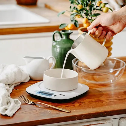 Virtuvinės svarstyklės su 1,4 l dubeniu, iki 5 kg, Mesko MS 3179, baltos
