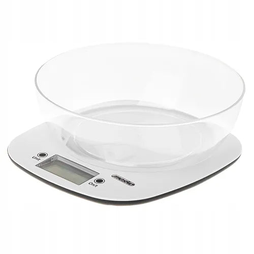 Virtuvinės svarstyklės su 1,4 l dubeniu, iki 5 kg, Mesko MS 3179, baltos