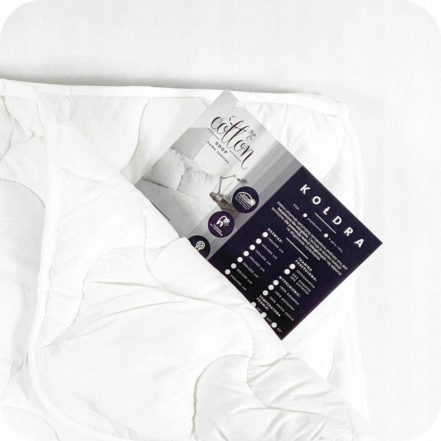 Visasezonė antialerginė antklodė 135x200 viengulė Easy Sleep