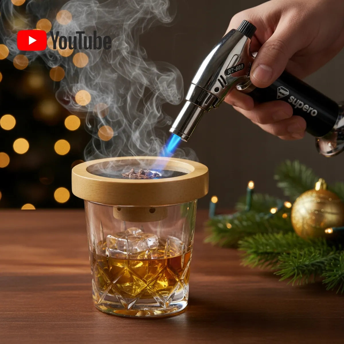 Viskio rūkymo rinkinys Whisky smoker XL Dovanų rinkinys jam 18 elementų