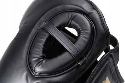 VOBO bokso šalmas juodas – sparringas / treniruotės – kikboksas Muay Thai – S dydis