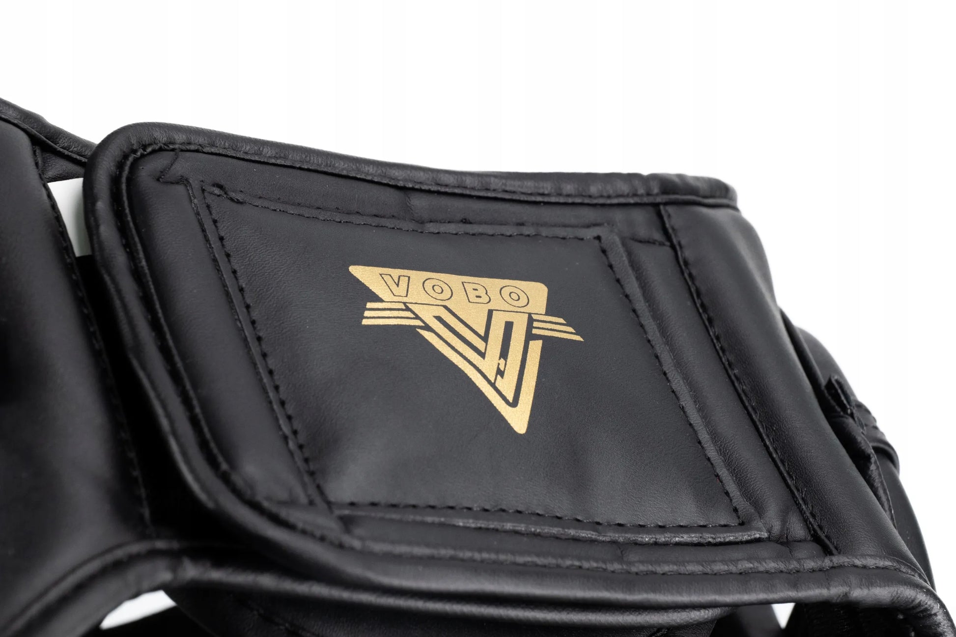 VOBO bokso šalmas juodas – sparringui / treniruotėms – kikboksui Muay Thai – XL