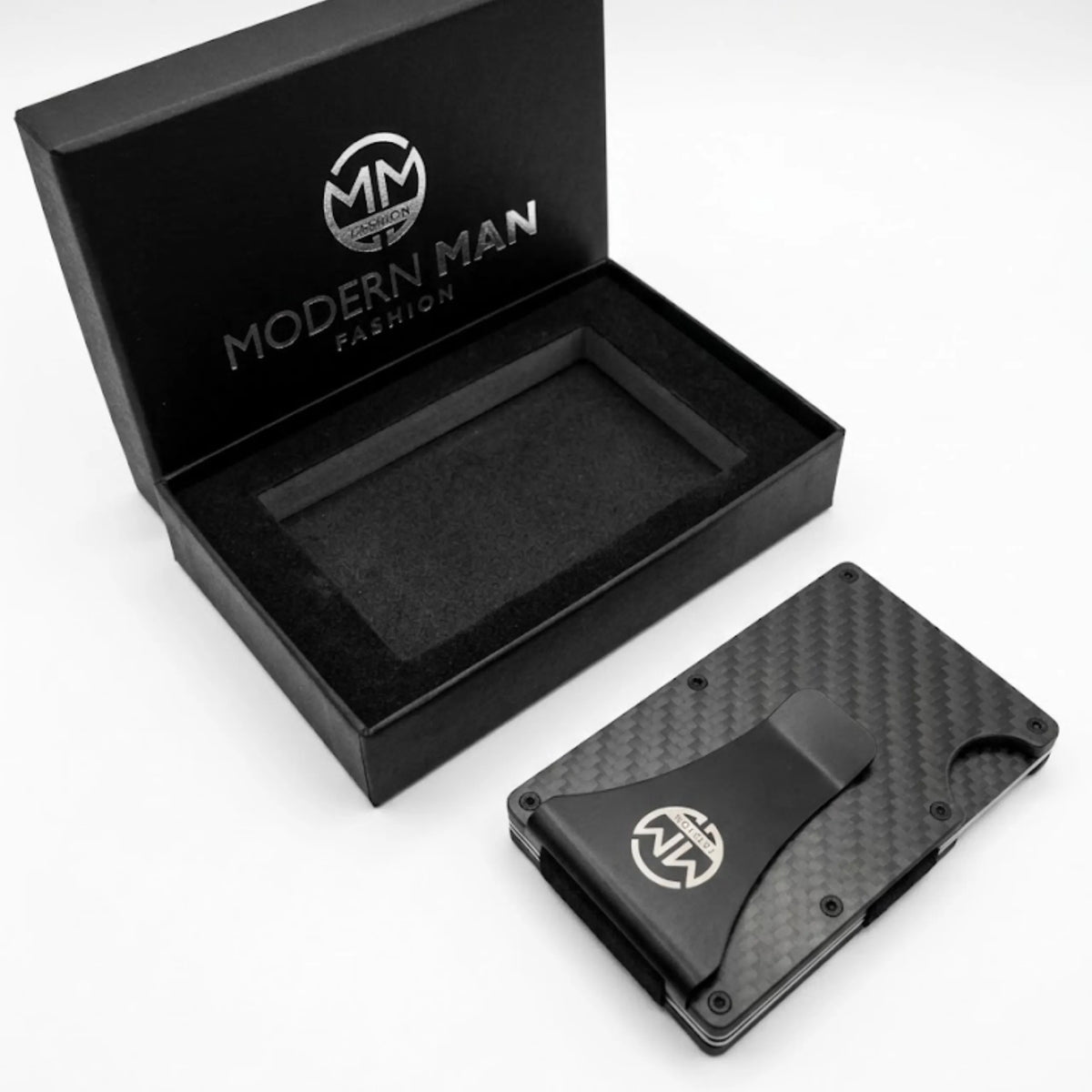 Vyriška aliumininė kortelių piniginė „Carbon Slim“ su RFID apsauga