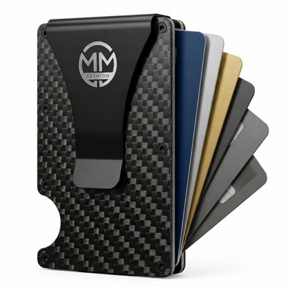 Vyriška aliumininė kortelių piniginė „Carbon Slim“ su RFID apsauga