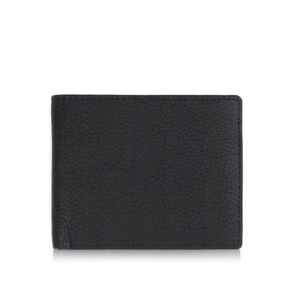 Vyriška juoda minimalistinė odinė piniginė „Belveder SH-3165“