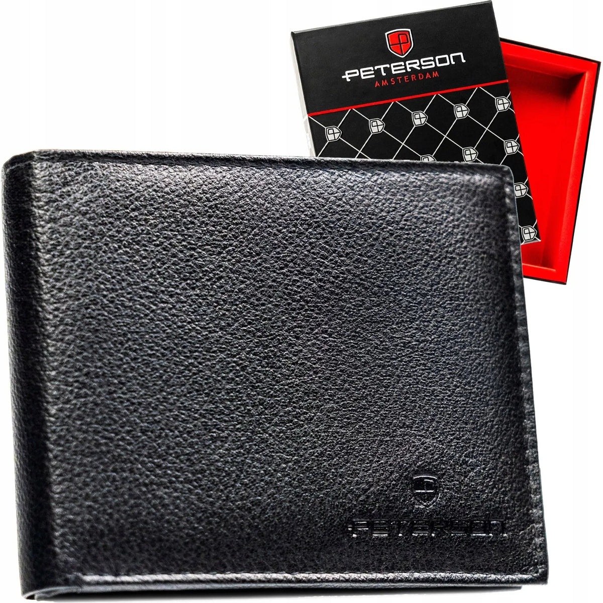 Vyriška piniginė Peterson PTN N992-SPDM, juoda