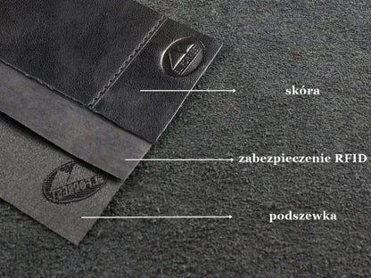 Vyriška ruda odinė piniginė su RFID apsauga, didelė, tinkama dovanai