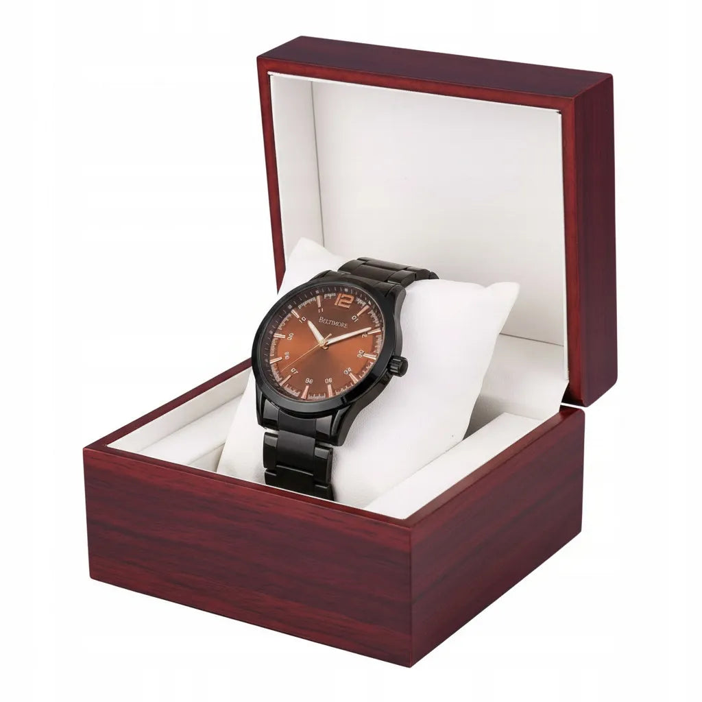 Vyriškas laikrodis Beltimore BT02, plieninė apyrankė, elegantiškas