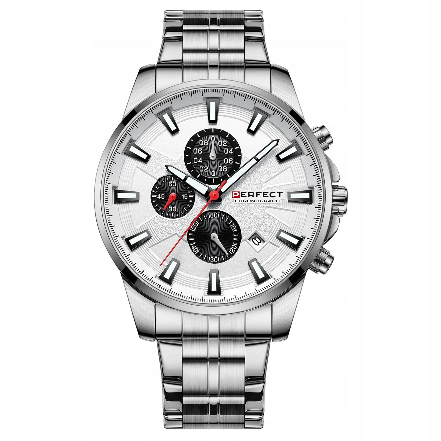 Vyriškas laikrodis Perfect su plienine apyranke, kvarcinis