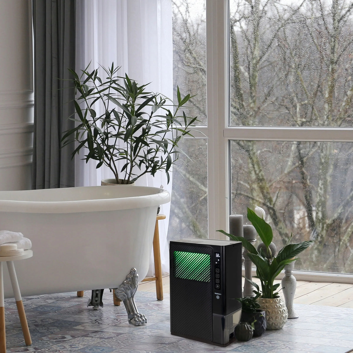 Webber DEX1 oro sausintuvas, 3 l/24 val., tylus, su HEPA filtru ir LED ekranu, iki 20 m²