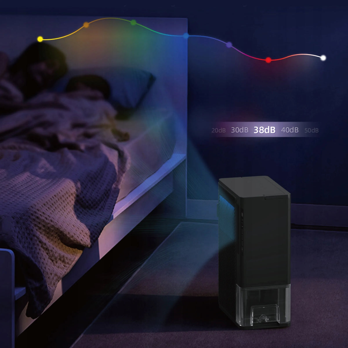 Webber DEX1 oro sausintuvas, 3 l/24 val., tylus, su HEPA filtru ir LED ekranu, iki 20 m²