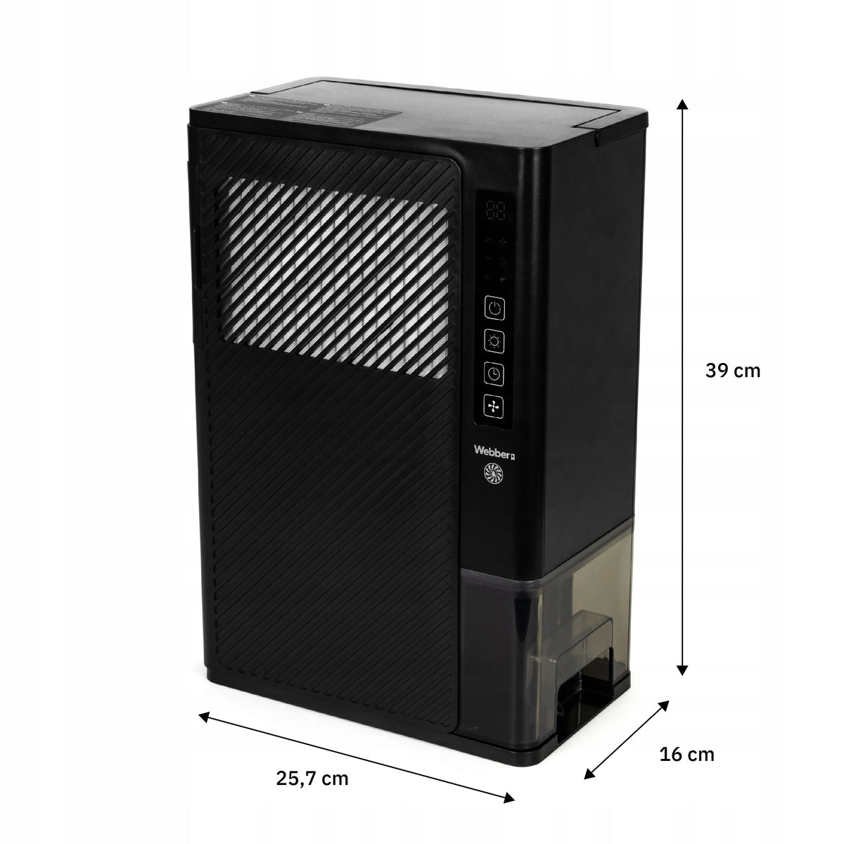 Webber DEX1 oro sausintuvas, 3 l/24 val., tylus, su HEPA filtru ir LED ekranu, iki 20 m²