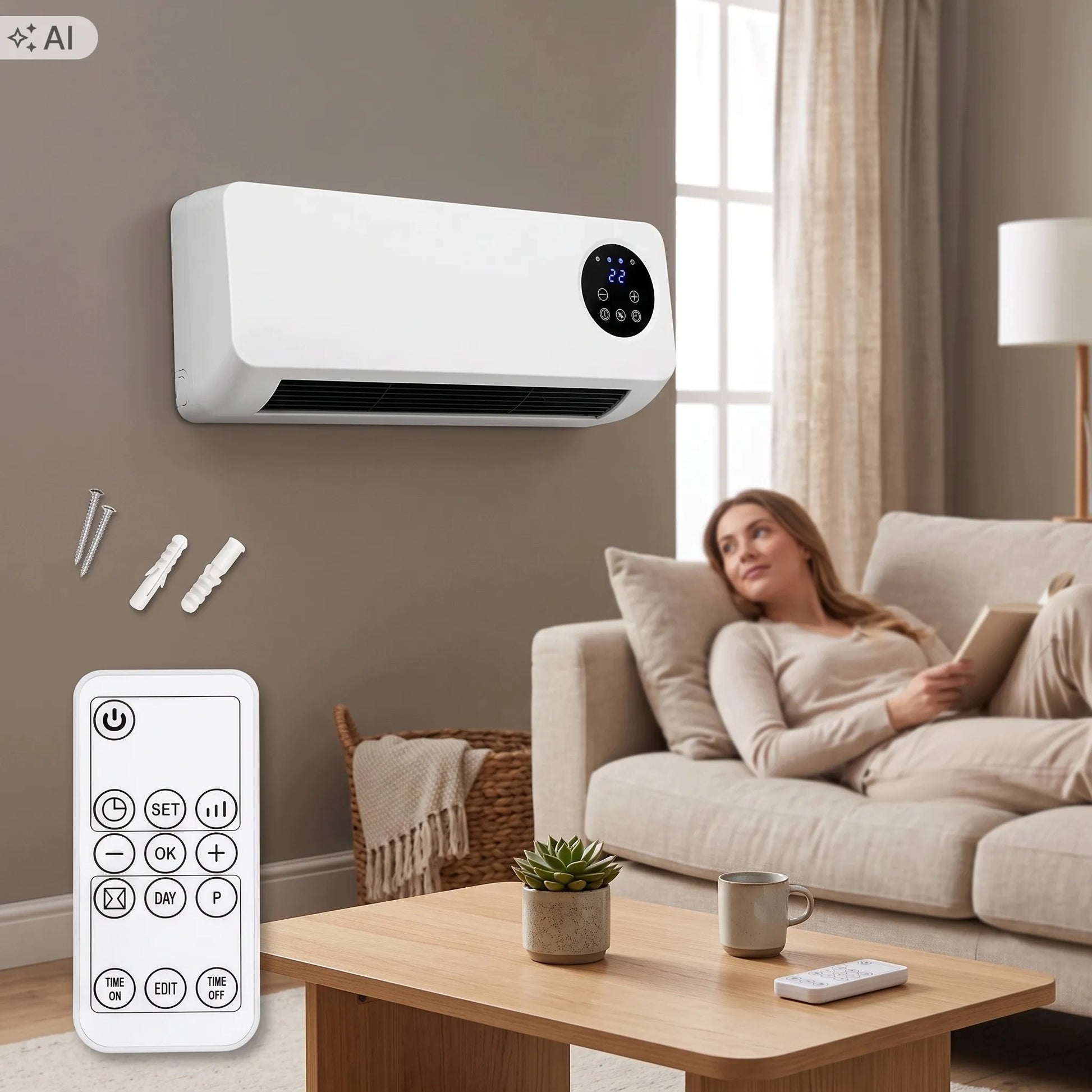 WEBER HEAT ZYY-PTC06 2000W oro uždanga šildymui ir vėsinimui