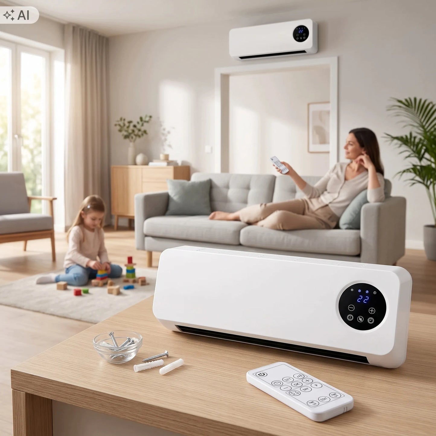 WEBER HEAT ZYY-PTC06 2000W oro uždanga šildymui ir vėsinimui