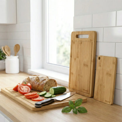 Wellhaus bambusinių pjaustymo lentelių rinkinys, 3 vnt.