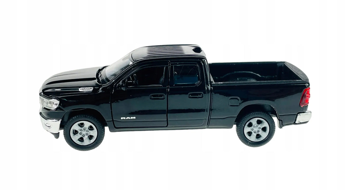 Welly 2019 m. juodas metalinis automobilio modelis „DODGE RAM 1500“, 1:34